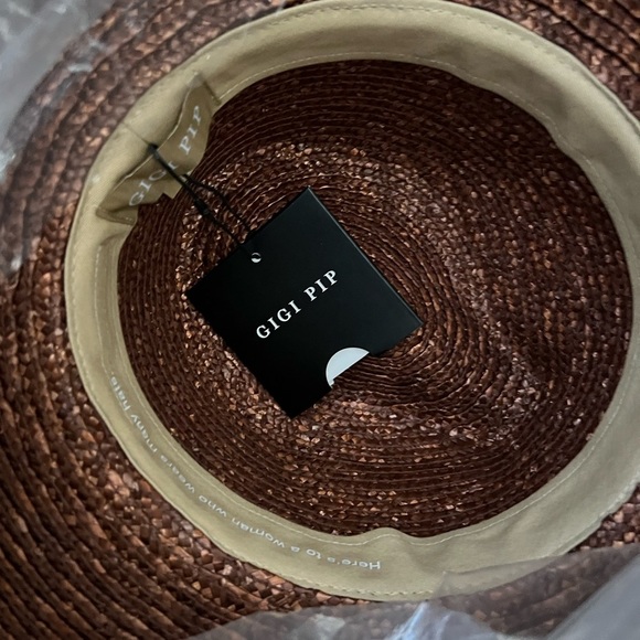 NEW Gigi Pip Isla Straw Fedora Hat. The perfect beach accessory for spri… - Picture 6 of 7